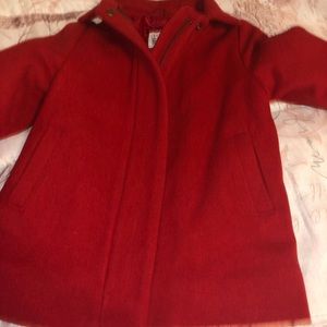 Red gap pea coat